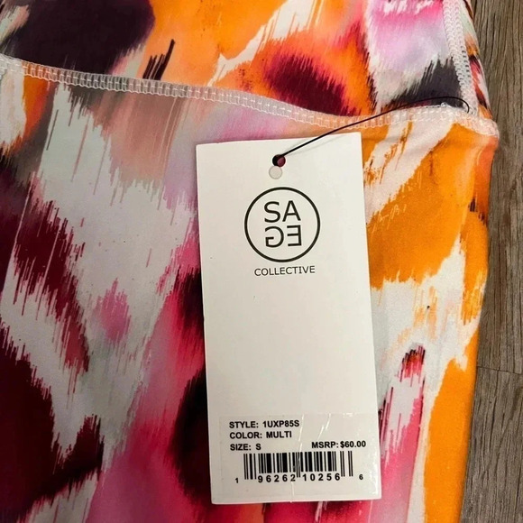 Sage Collective • 7/8 High Rise Multicolor Leggings - Picture 9 of 11